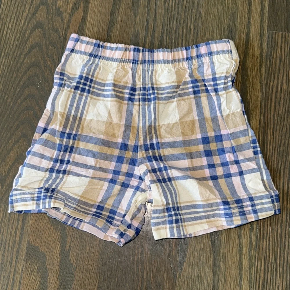 Carter's 2-Piece Polo Bodysuit & Plaid Shorts Set | 9M